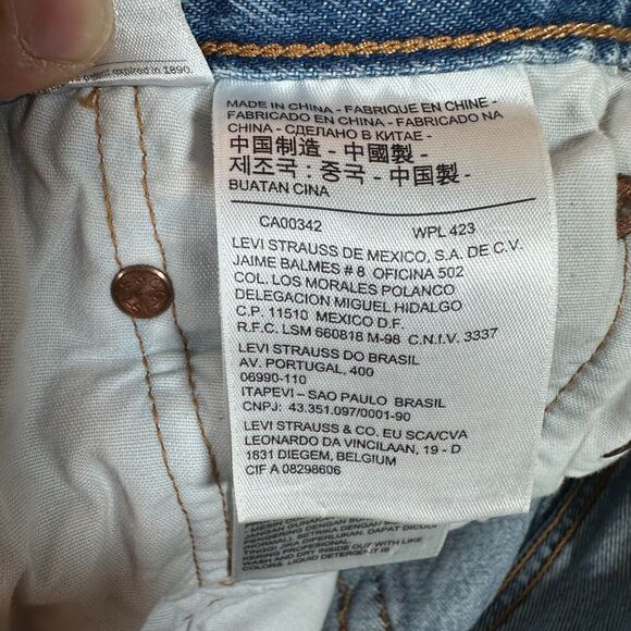 Levi's 501 Jeans Women's W28xL30 Worn & Soft Tapered Leg Button Fly - Picture 8 of 9